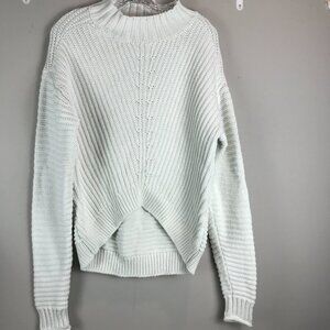 Women's Lucky Brand White Cotton Pullover Sweater Size L